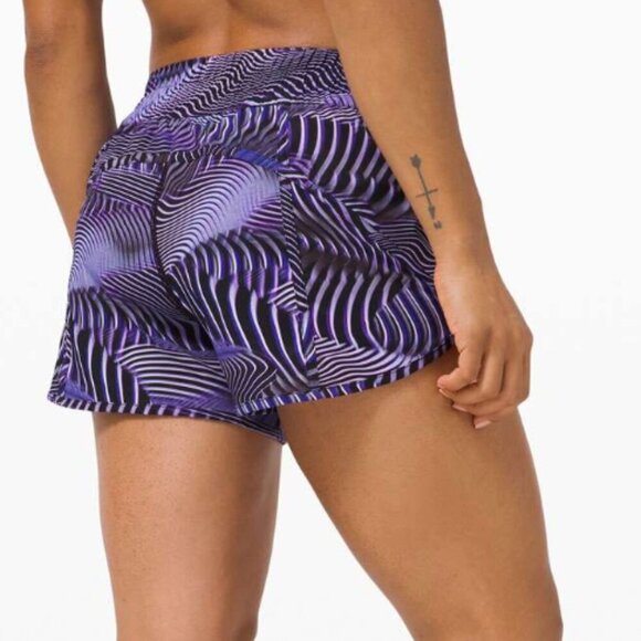 Lululemon Tracker Short V *SeaWheeze Fast Lane Purple Multi - Picture 7 of 7